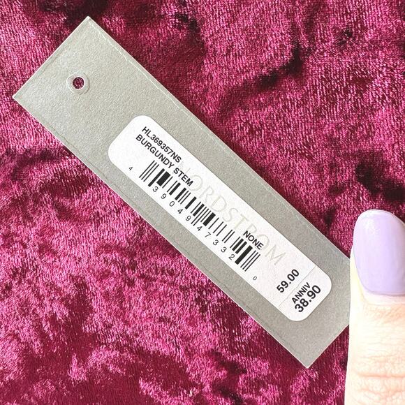 Burgundy Velvet Bag Gothic Gunmetal Silver Chain Crossbody Chelsea28 Nordstrom - Picture 10 of 11